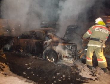 В Лискинском районе сгорело два автомобиля