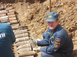 В Лискинском районе взорвали 178 боеприпасов времён войны