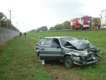 В Лискинском районе четырнадцатая врезалась в грузовик